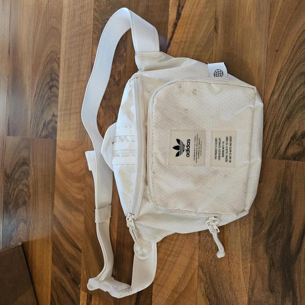 Adidas White Waist Bag Fanny Pack with Adjustable Strap belt bag